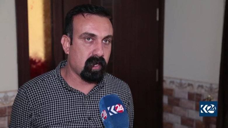 Sayyid Umed Kakayi, the commander of the Kakayi regiment within the Hashd al-Shaabi (PMF) militias, during an interview with Kurdistan 24, June 19, 2018. (Photo: Kurdistan 24)