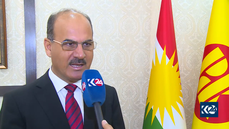Ali Hussein, a member of the Kurdistan Democratic Party (KDP), during an interview with Kurdistan 24.