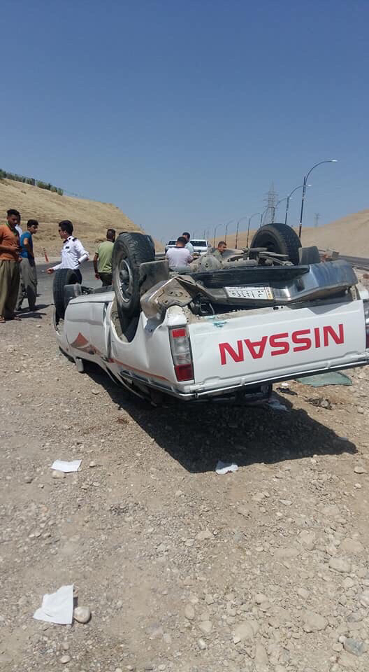 لە رووداوێكی ھاتووچۆدا 5 كەس بوونە قوربانی