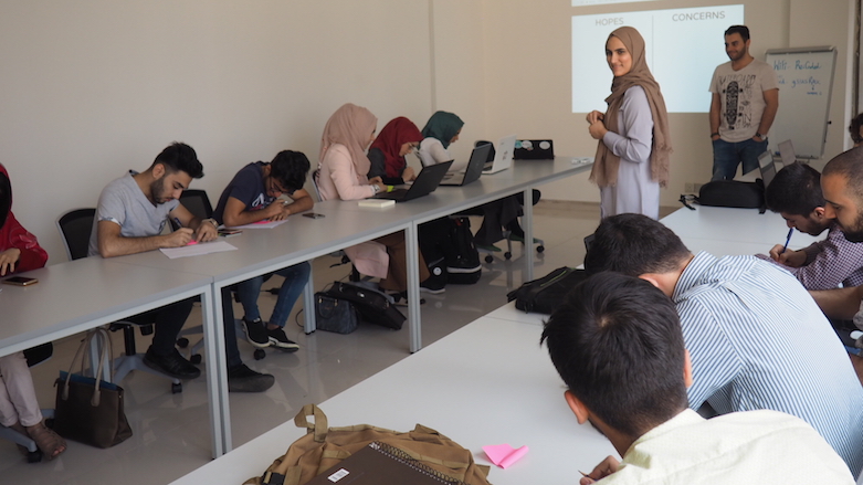 Boot-camping at Re:Coded, an NGO providing training to local students, IDPs, and refugees in computer programming, Erbil, Kurdistan, June 6, 2018. (Photo: Re:Coded)