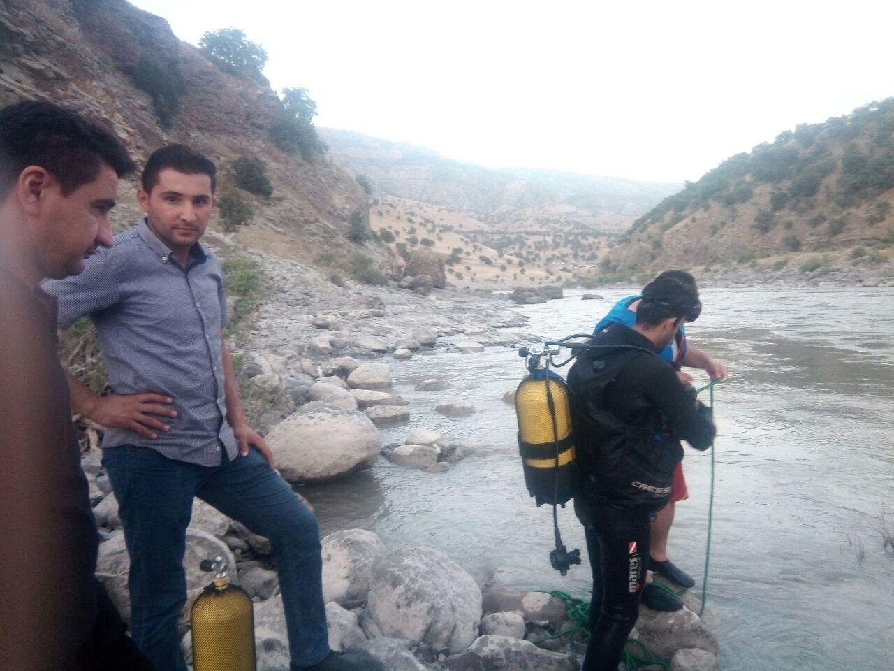 كچێك كەوتە ناو رووباری شانەدەر 
