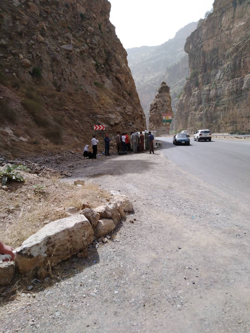 لە رووداوێكی ھاتووچۆدا 4 كەس برینداربوون