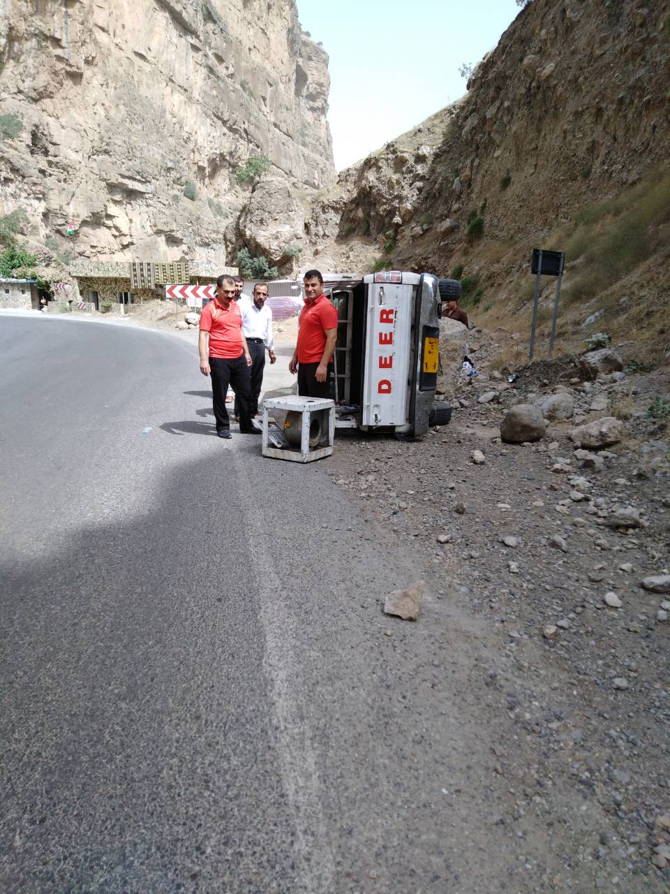 لە رووداوێكی ھاتووچۆدا 4 كەس برینداربوون