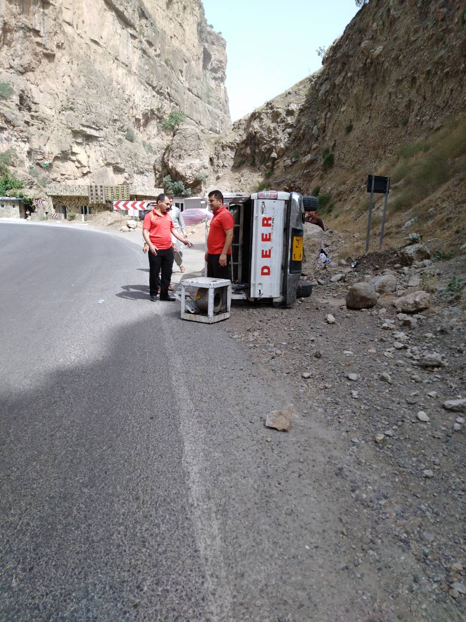 لە رووداوێكی ھاتووچۆدا 4 كەس برینداربوون