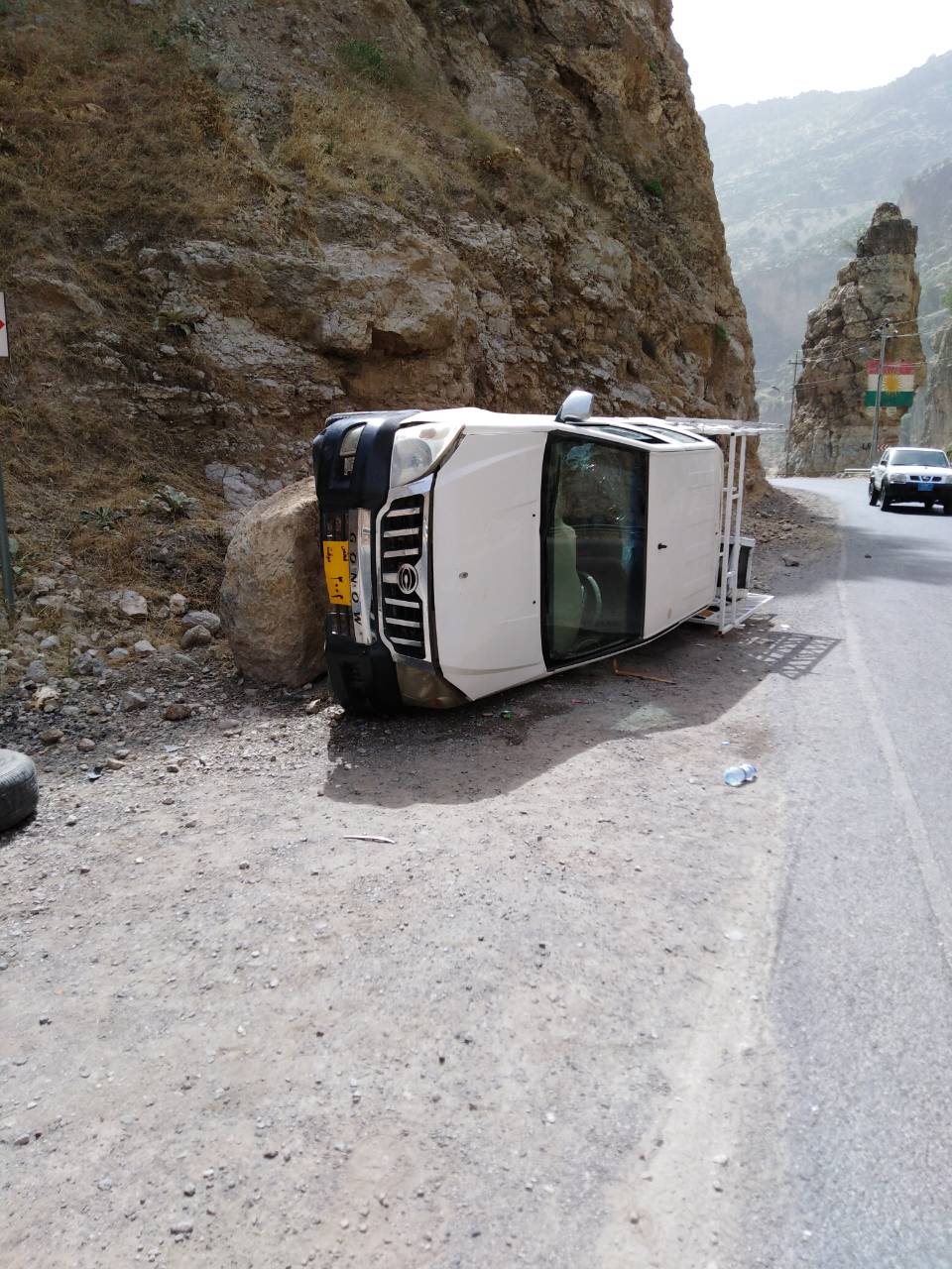 لە رووداوێكی ھاتووچۆدا 4 كەس برینداربوون