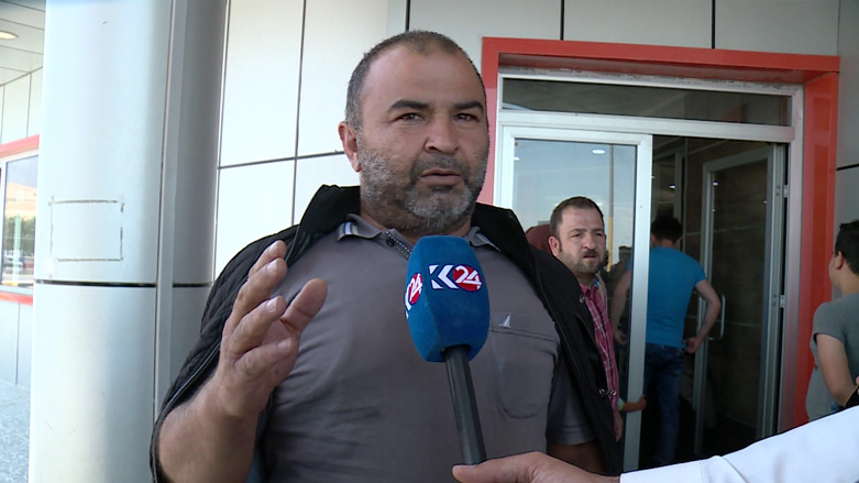 Abid Khalid, a Kurdish migrant deported from Turkey to the Kurdistan Region, June 12, 2018. (Photo: Kurdistan 24)