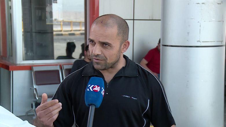 Rebar Ali, a Kurdish migrant deported from Turkey to the Kurdistan Region, June 12, 2018. (Photo: Kurdistan 24)