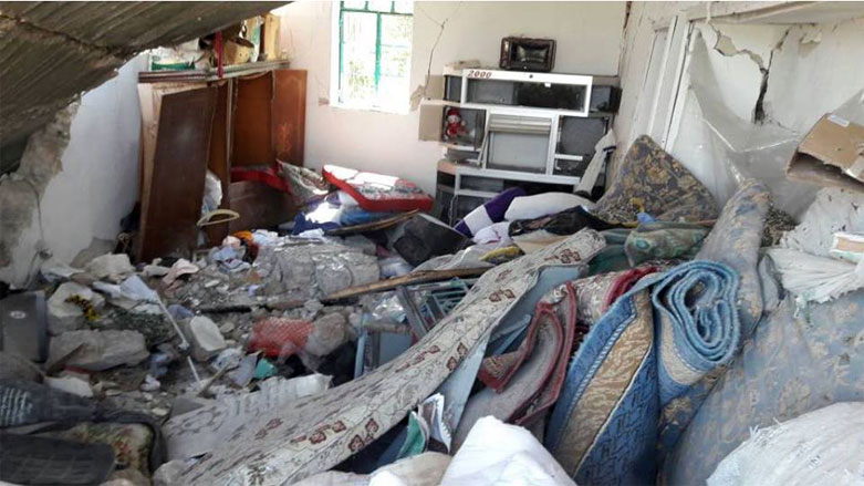 A destroyed house in Kafr Safra village in Afrin enclave, Rojava, Syria, April 24, 2018. (Photo: Afrin Media Center/AMC)