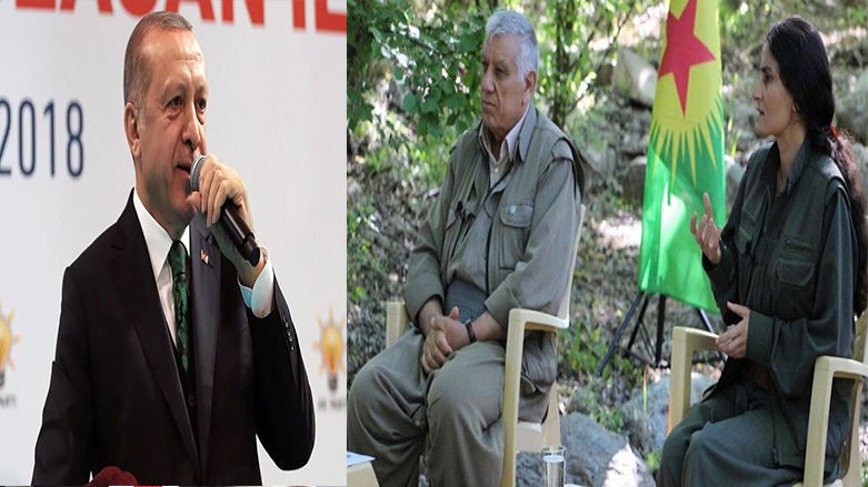 كەجەكە وەڵامی ئەردۆغان دەداتەوە