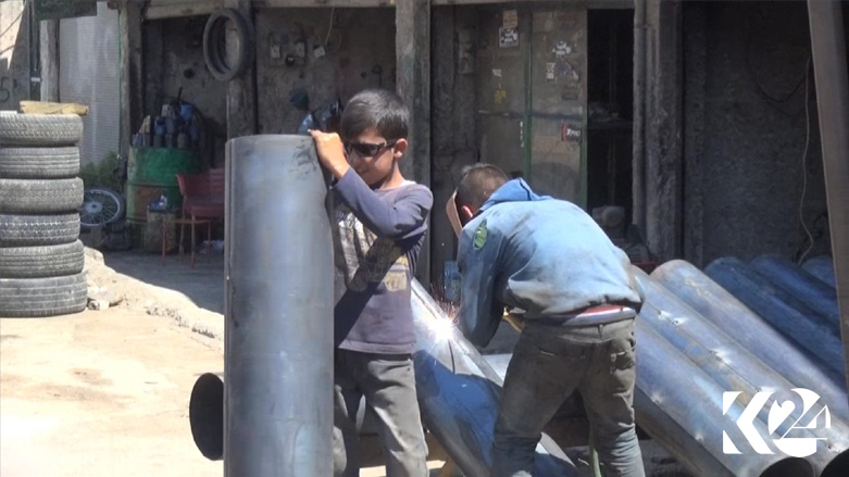 PHOTOS: Child labor rising in Kurdish Syrian Canton of Kobani