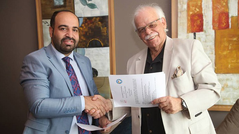 Barzani Charity Foundation (BCF) and Wings of Help (LOG) sign a memorandum of understanding, June 30, 2018. (Photo: BCF)