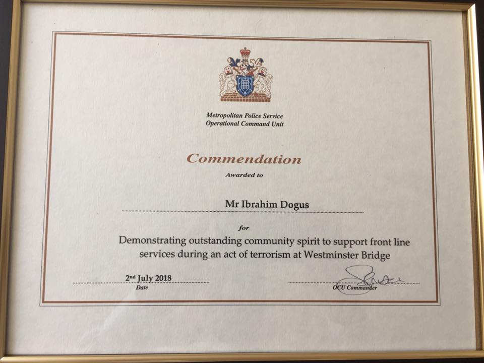 Kurdish entrepreneur in UK commended for bravery, compassion during 2017 London attack