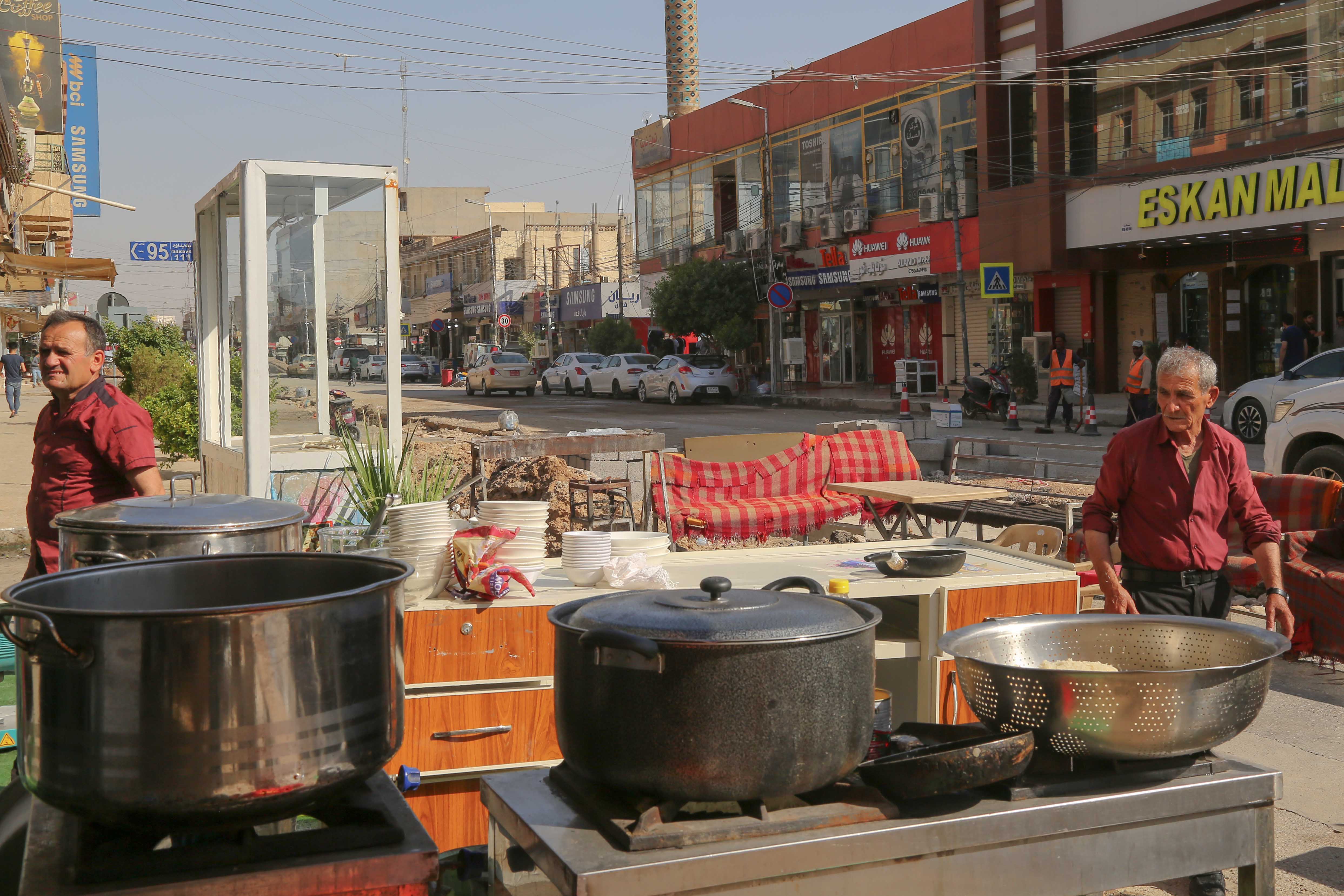 PHOTOS: Renovation of one of Erbil’s busiest streets has begun