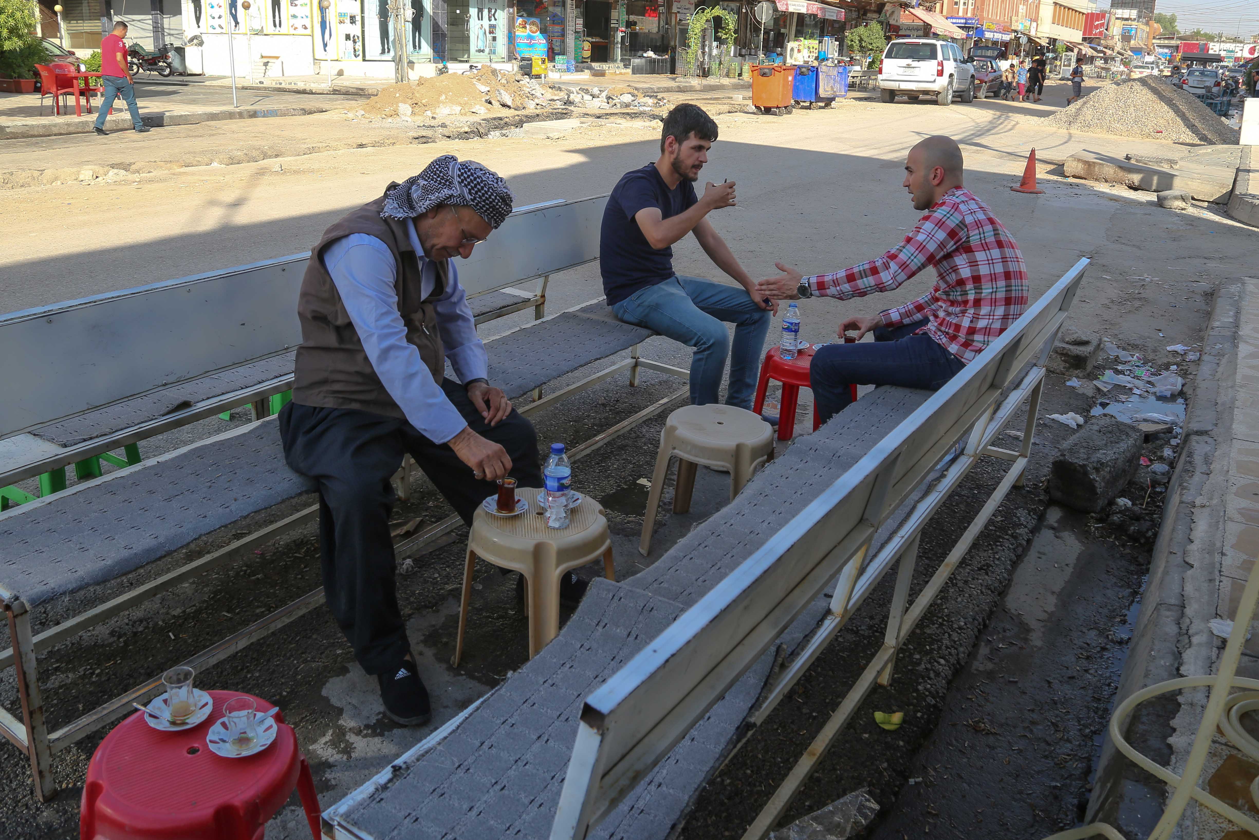 PHOTOS: Renovation of one of Erbil’s busiest streets has begun