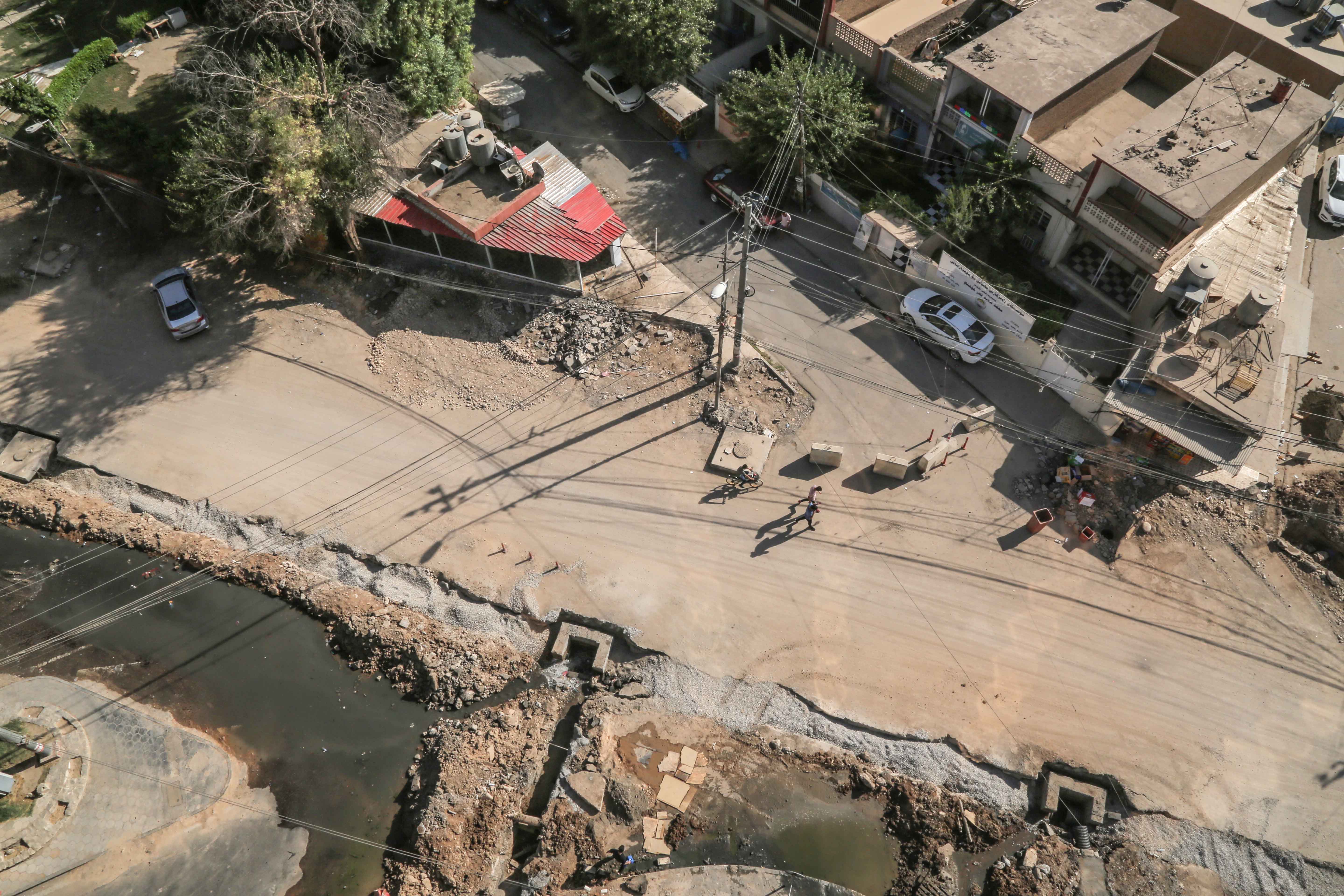PHOTOS: Renovation of one of Erbil’s busiest streets has begun