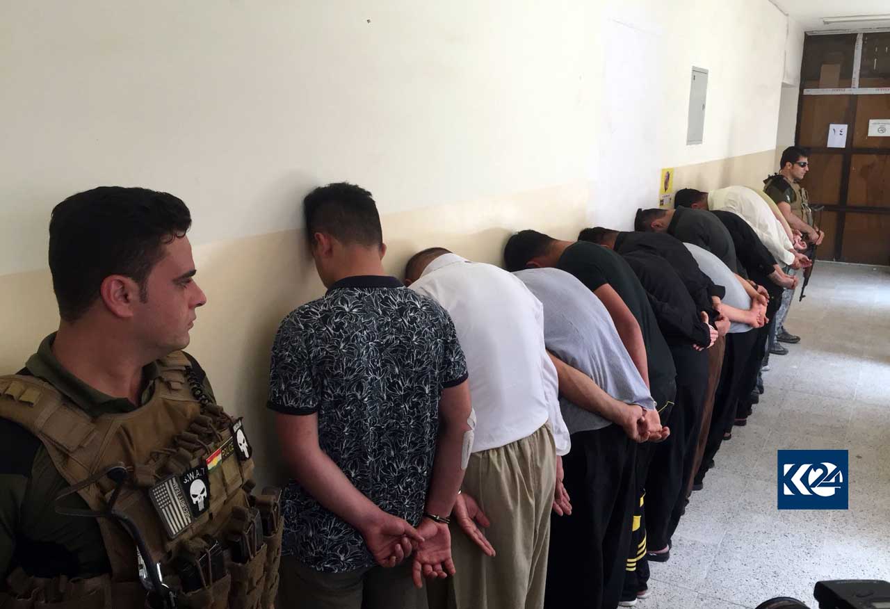 لە سلێمانی 18 تۆمەتبار دەستگیر كران
