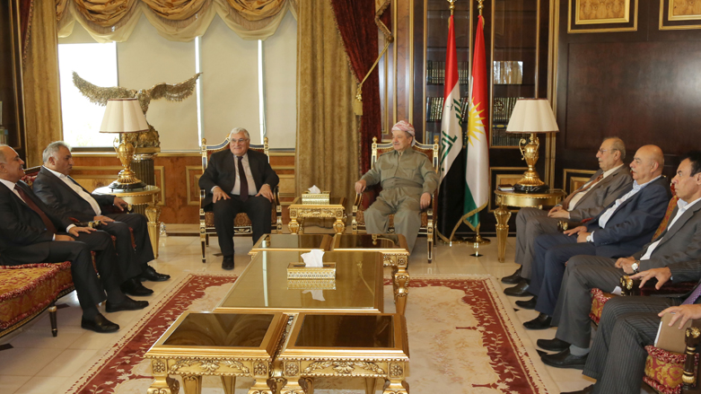 عقد اللقاء في منتجع صلاح الدين باربيل - صورة من الموقع الرسمي لمسعود بارزاني