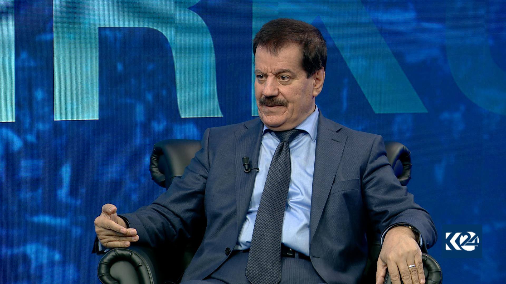 كركوكي خلال حديثه لكوردستان 24 في مقابلة ضمن برنامج حديث اليوم (باسي روز) - صورة: كوردستان 24