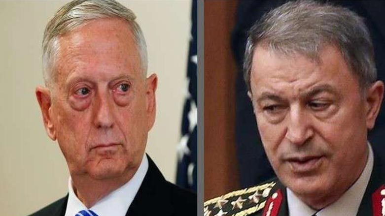Wezîrên berevaniya Tirkiyê û Amerîka rewşa Rojavayê Kurdistanê gotûbêj dikin 