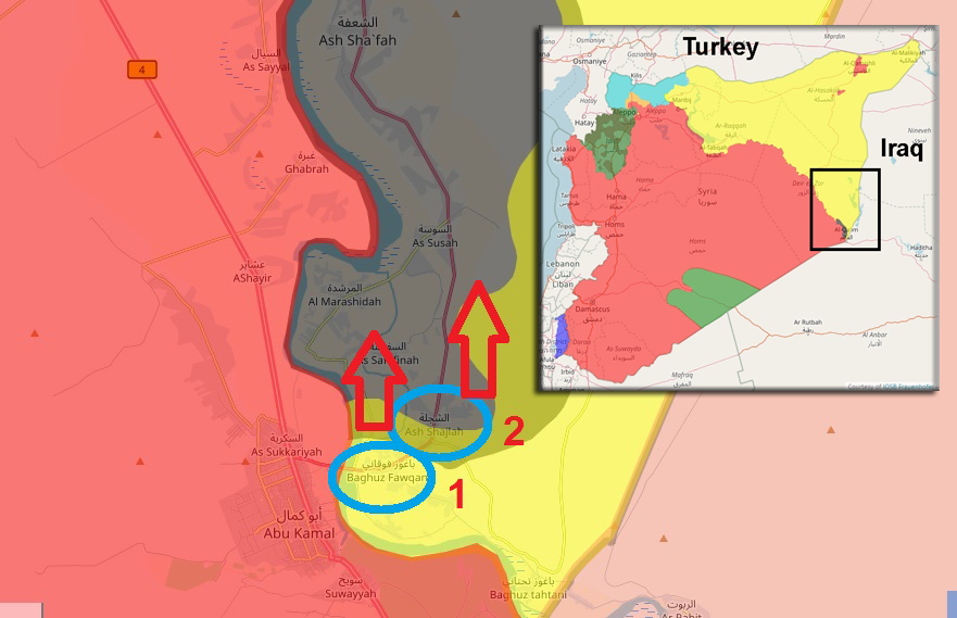 Map of the offensive. (Photo: Kurdistan 24)