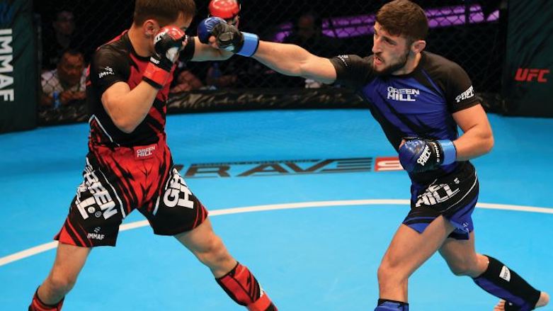 Altas defeated his opponenet, Yernaz Mussabek from Kazakhstan, by a unanimous decision after three rounds at the 2017 International Mixed Martial Arts Federation (IMMAF) Championship in Bahrain on Nov. 18, 2017. (Photo: IMMAF)