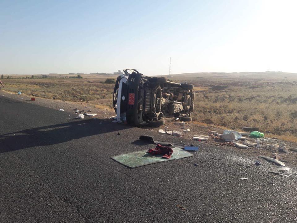 لە رووداوێكی ھاتووچۆدا دوو كەس برینداربوون