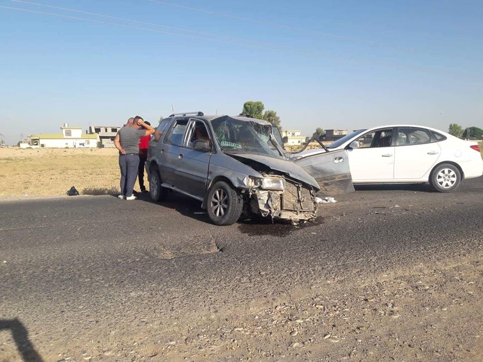 لە رووداوێكی ھاتووچۆدا دوو كەس برینداربوون