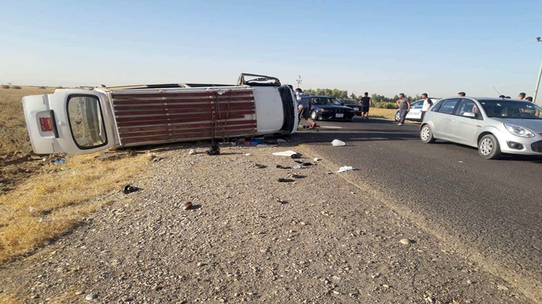 لە رووداوێكی ھاتووچۆدا دوو كەس برینداربوون