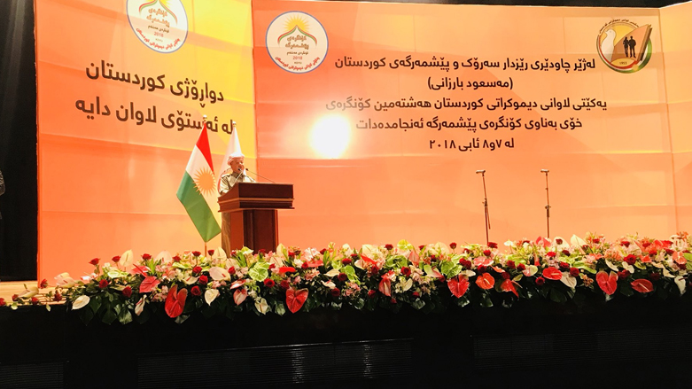 قال بارزاني إن الكورد دائما مستعدون للحوار ولن يركنوا للعنف ابدا الا في حال الدفاع عن النفس