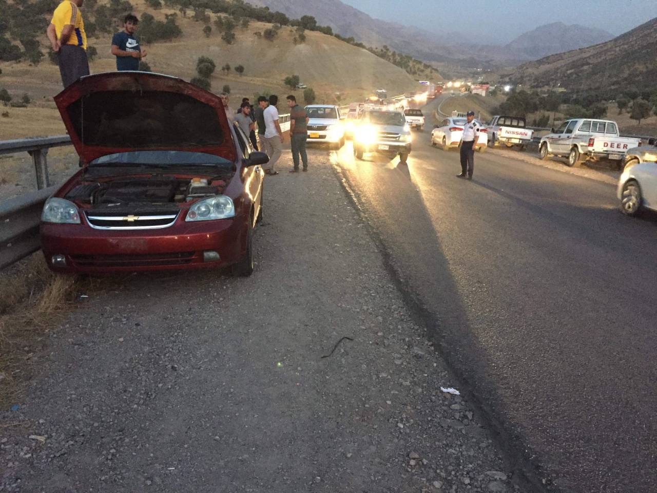 لە رووداوێكی ھاتووچۆدا 6 كەس برینداربوون