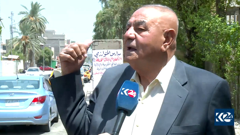 الخبير القانوني طارق حرب في حديث لكوردستان 24 في بغداد (صورة: كوردستان 24)