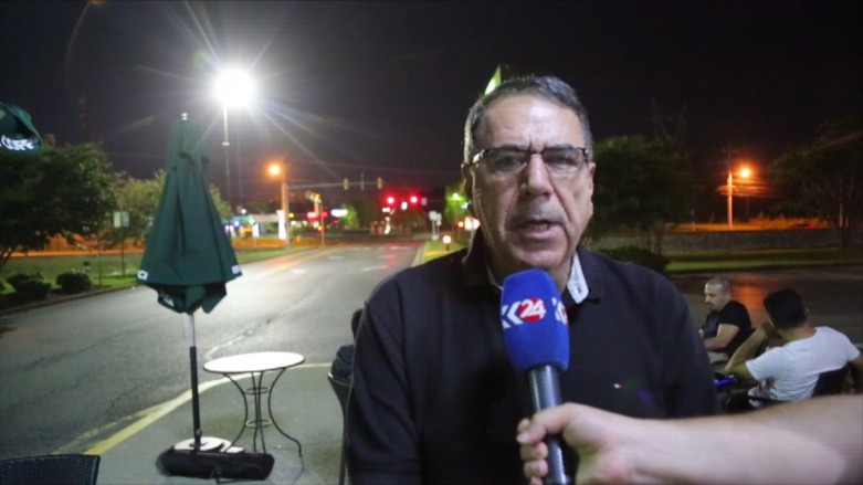 Omar Shafiq, a Kurd living in the state of Tennessee, speaks to Kurdistan 24, Sept. 4, 2018. (Photo: Kurdistan 24)
