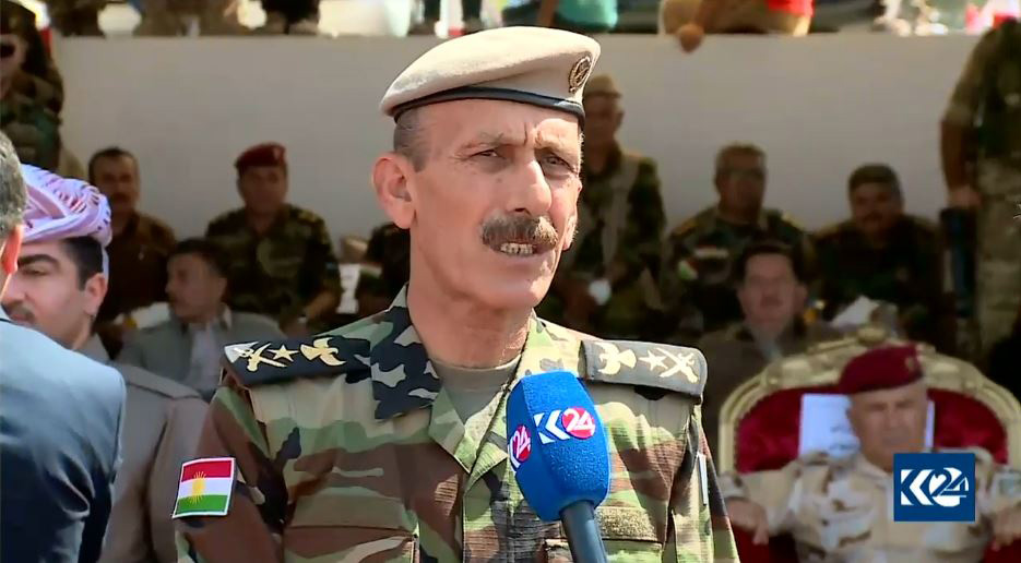 The Kurdistan Regional Government's (KRG) Chief of Staff of the Peshmerga Forces, Jamal Eminki, Aug. 12, 2018. (Photo: Kurdistan 24)