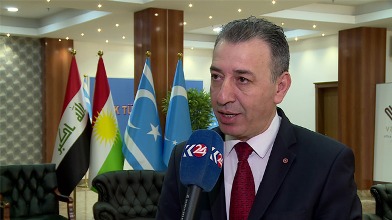 Aiden Maruf, a member of the Turkmen Front in the Kurdistan Region Parliament, Aug. 04, 2018. (Photo: Kurdistan 24)