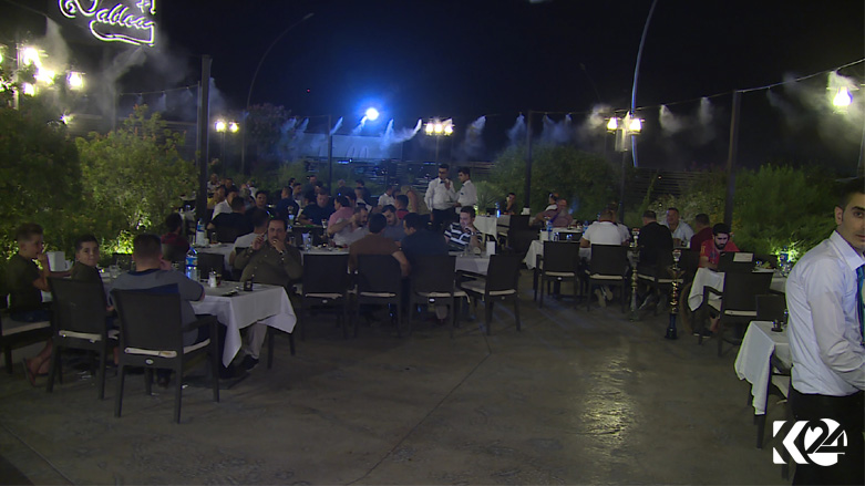 The open area part of the Tablea restaurant. (Photo: Kurdistan 24)