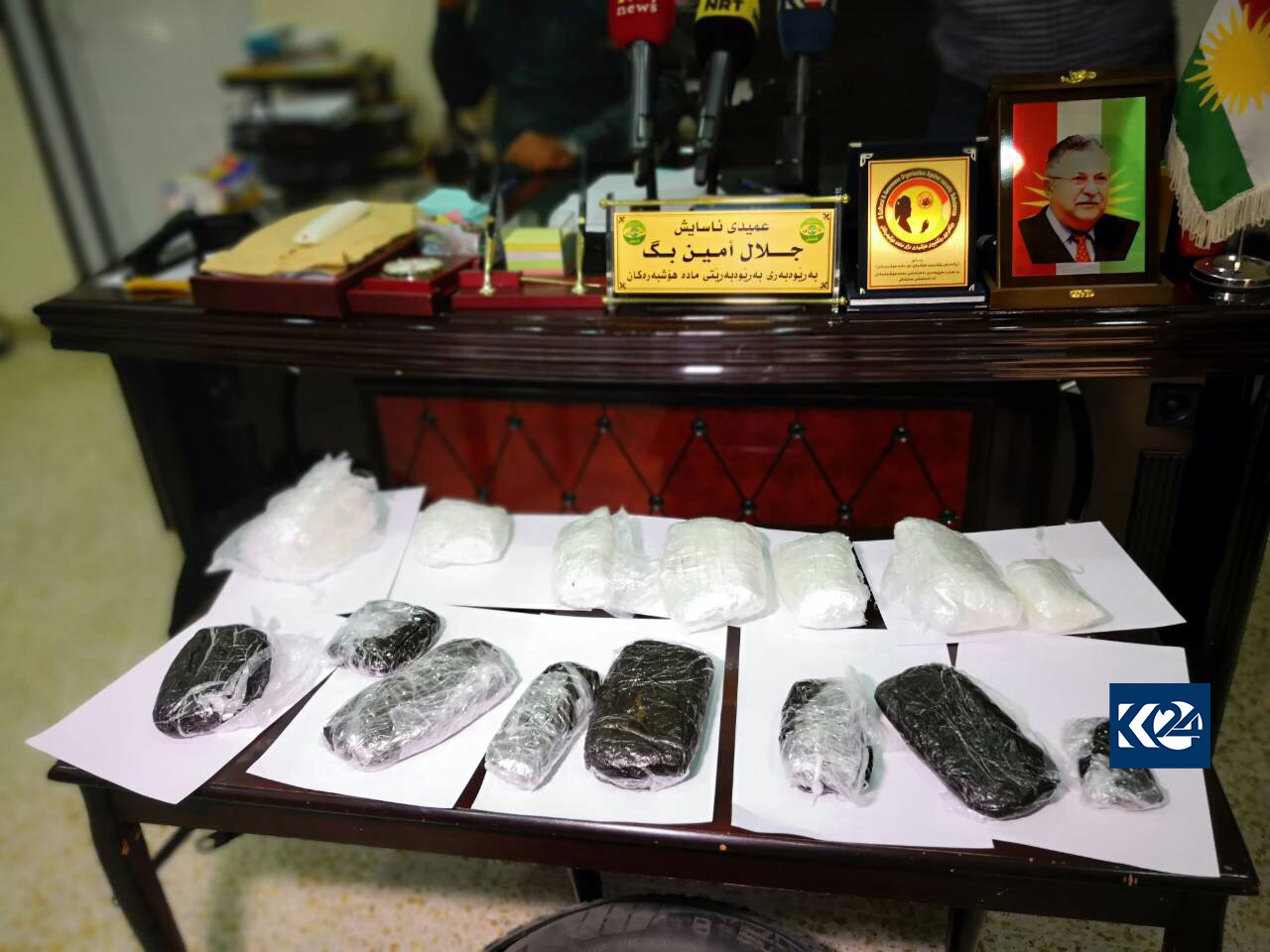 باندێكی مادەی ھۆشبەر لە سلێمانی دەستگیركران