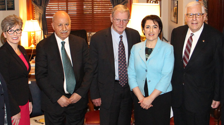 Sen. James Inhofe meets a Kurdish delegation led by Karim Sinjari, Minister for the Interior of the Kurdistan Regional Government (KRG) in Washington DC, Jan. 24, 2018. (Photo: Sen. Inhofe's official website)