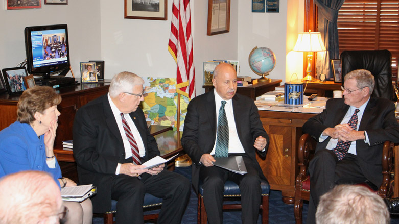 Sen. James Inhofe meets a Kurdish delegation led by Karim Sinjari, Minister for the Interior of the Kurdistan Regional Government (KRG) in Washington DC, Jan. 24, 2018. (Photo: Sen. Inhofe's official website)