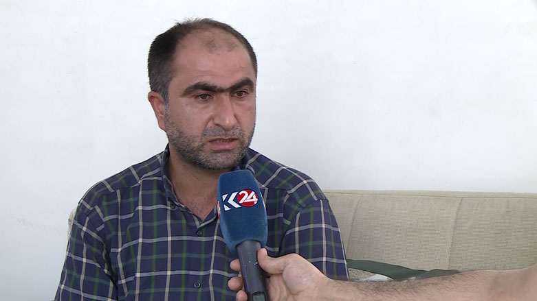 Zedan Nawder, the brother of a missing Peshmerga, Sep. 9, 2018. (Photo: Kurdistan 24)