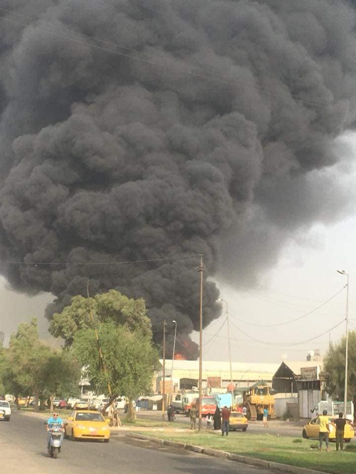 بغداد تصحو على حريق.. والنيران تلتهم 