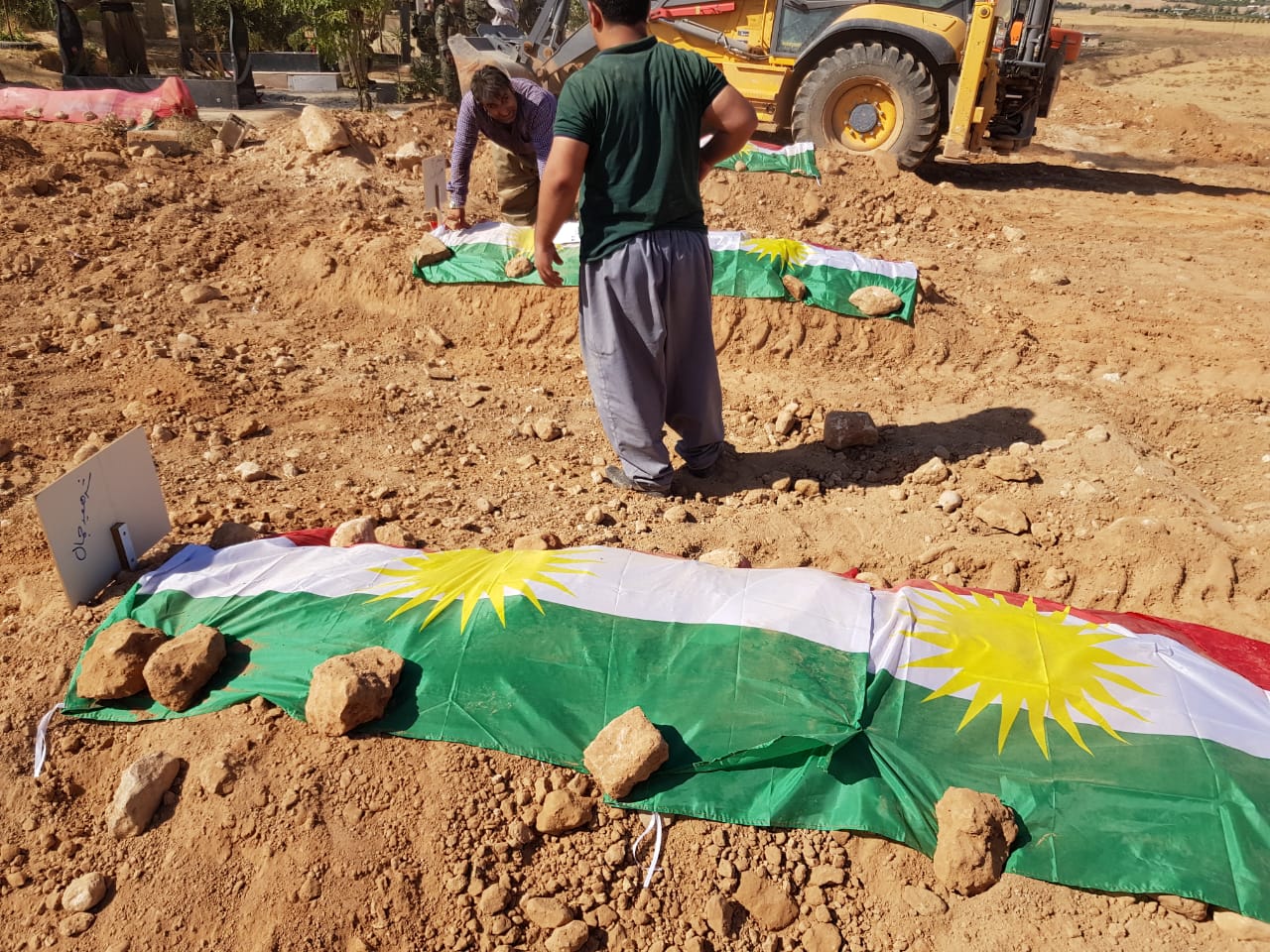 The Iranian missile attack on the headquarters of an Iranian Kurdish party in Koya, 100 kilometers east of the Kurdistan Region capital of Erbil, left 14 dead, and 40 wounded, Sept. 8, 2018. (Photo: Wladimir Van Wilgenburg)