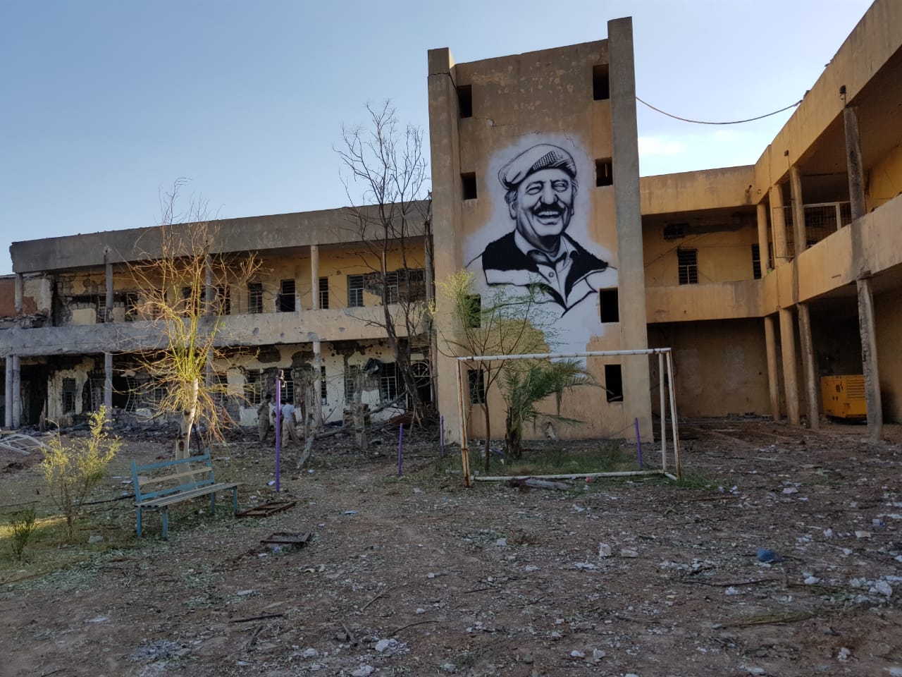 The aftermath of an Iranian missile attack on the headquarters of an Iranian Kurdish party in Koya, 100 kilometers east of the Kurdistan Region capital of Erbil, Sept. 8, 2018. (Photo: Wladimir Van Wilgenburg)