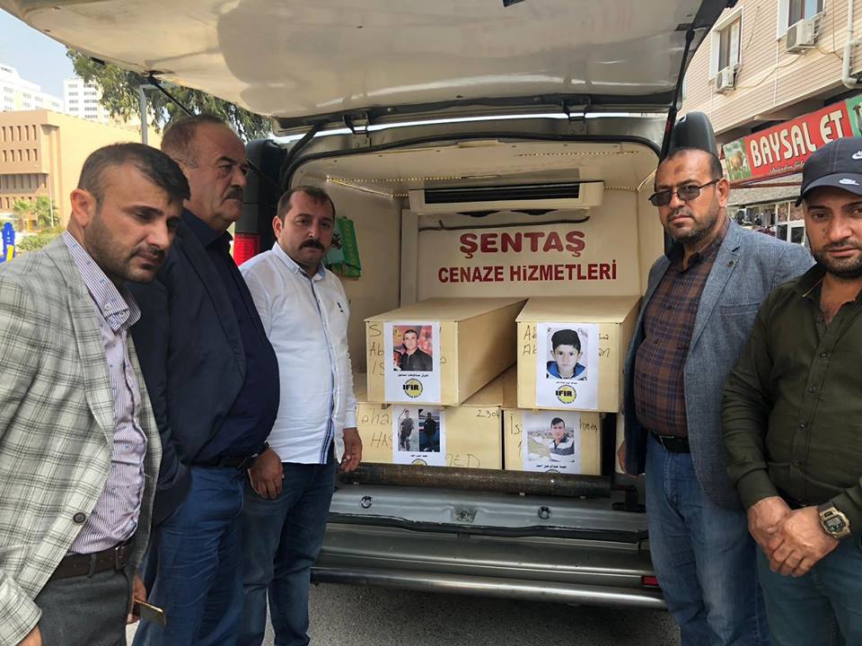 تەرمی چوار پەنابەر گەڕێندرایەوە باشووری کوردستان