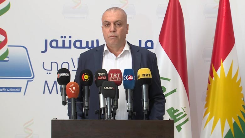 Handren Mohammed Salih, head of the Independent High Election and Referendum Commission (IHERC) during a presser in Erbil on Oct. 03, 2018. (Photo: Kurdistan 24)