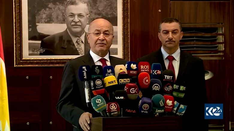 صالح يتوقع حل خلافات بغداد واربيل ويؤكد: مهمتي حماية الدستور