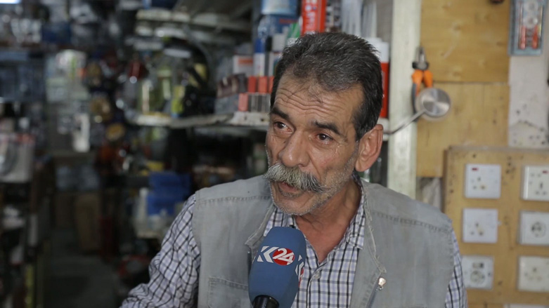 A Turkmen shopkeeper in Kirkuk, Nov. 3, 2018. (Photo: Kurdistan 24)