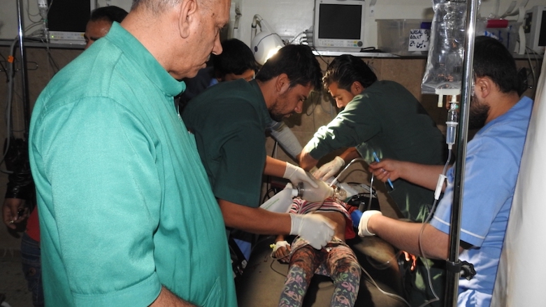 According to local media reports, one 10-year old child was heavily injured in cross-border shelling in a village near Tal Abyad. (Photo: Hawar News Agency)