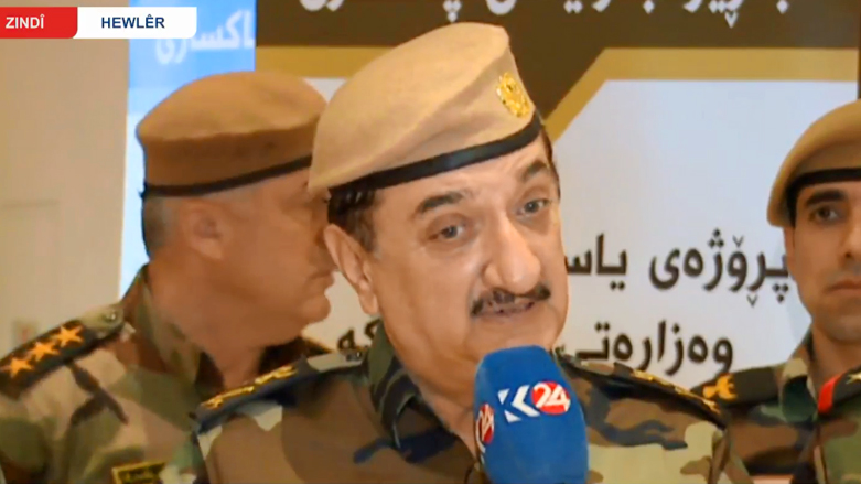اللواء دلير ميران يتحدث لكوردستان 24 في اربيل الاثنين 26 تشرين الثاني نوفمبر 2018 (صورة: كوردستان 24)