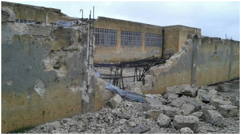 Dibistana navçeya Raco rastî êrîşa artêşa Tirkiyê hatiye
