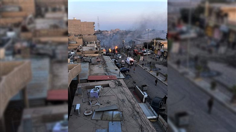 A distant view of the Nov. 18 explosion in Tikrit. (Photo: Social Media)